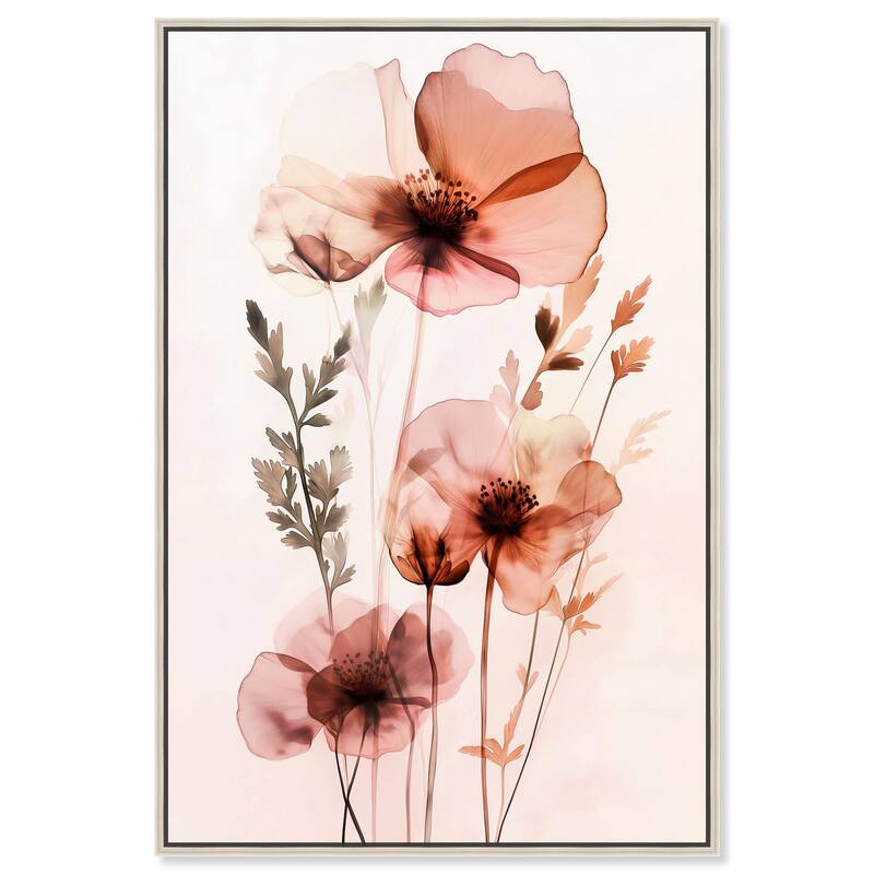 Petal Dye II Canvas by Art Remedy - Silver - 16" x 24"