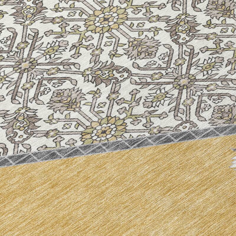HomeRoots Oriental Traditional Rectangle Outdoor Rug