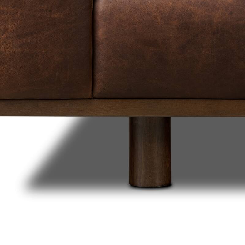 Poly and Bark Brescia Sofa in Chocolate Brown