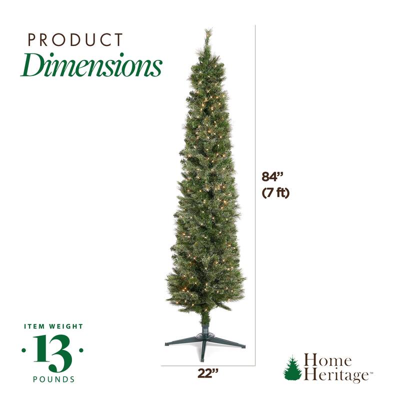 Home Heritage Rotating Tree Stand Base w/Snowdrift 6.5' Pine Christmas Tree