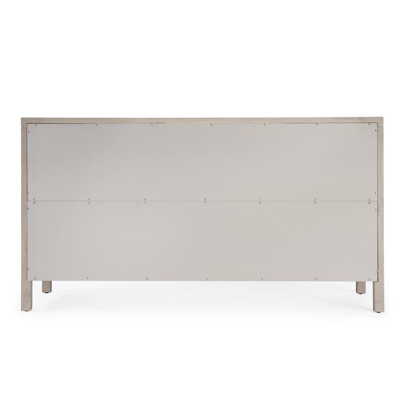 Nora 6-Drawer Wood Wide Dresser