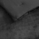 preview thumbnail 4 of 9, Betsey Johnson Solid Faux Fur Black Duvet Cover Set