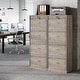preview thumbnail 11 of 34, 4 Drawer Wood File Cabinet with Lock for Home Office 2-Pieces(Grey)
