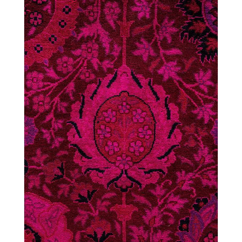 Fine Vibrance, One-of-a-Kind Hand-Knotted Area Rug - Pink, 10' 2" x 13' 10" - 10' 2" x 13' 10"