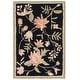 preview thumbnail 27 of 52, SAFAVIEH Handmade Chelsea Alexandr Floral French Country Wool Rug 1'8" x 2'6" - Black