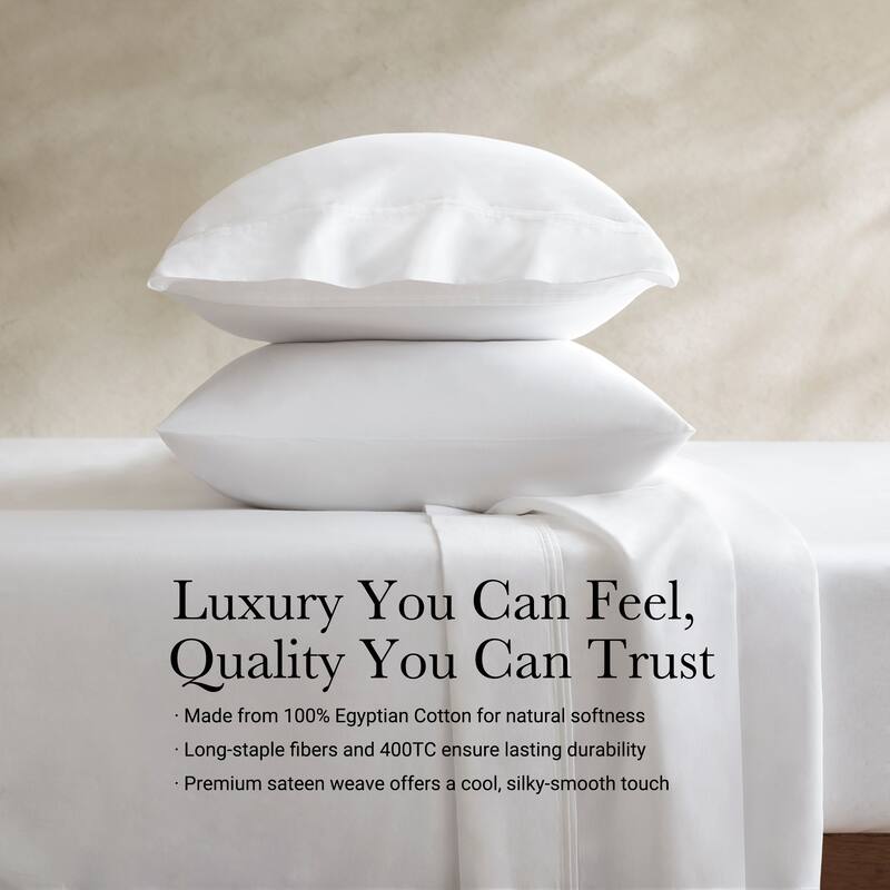 Harbor House 100% Egyptian Cotton Sateen Sheet Set