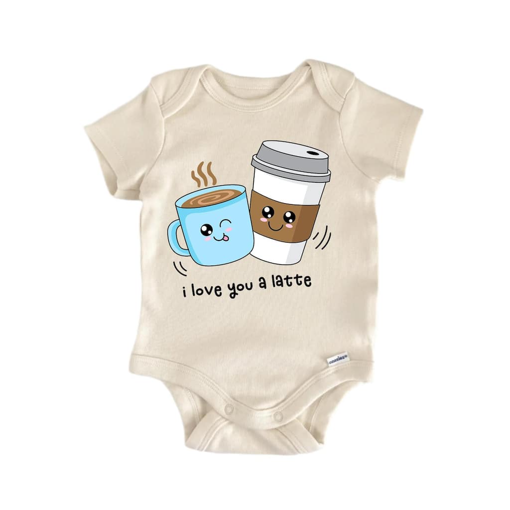Latte Best Friends Bff Bestie Valentine's Day - Baby Boy Girl Clothes Bodysuit