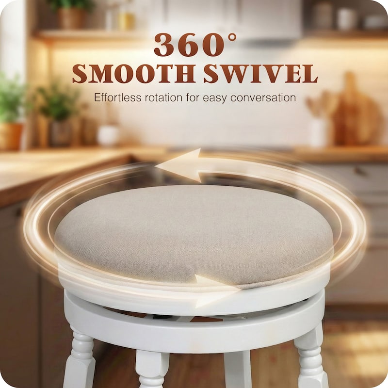 DTY Indoor Living Palmer Lake Backless Swivel Counter or Bar Stool