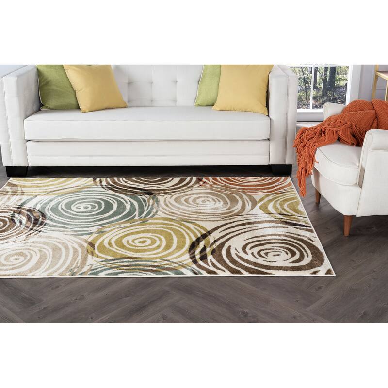 Decora Modern & Contemporary Floral Indoor Area Rug