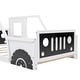 preview thumbnail 19 of 22, Durable Twin Size Classic Pine Car-Shaped Platform Kids Bed Frame with Wheels, Fun Design for Bedrooms, Easy Assembly, Blue