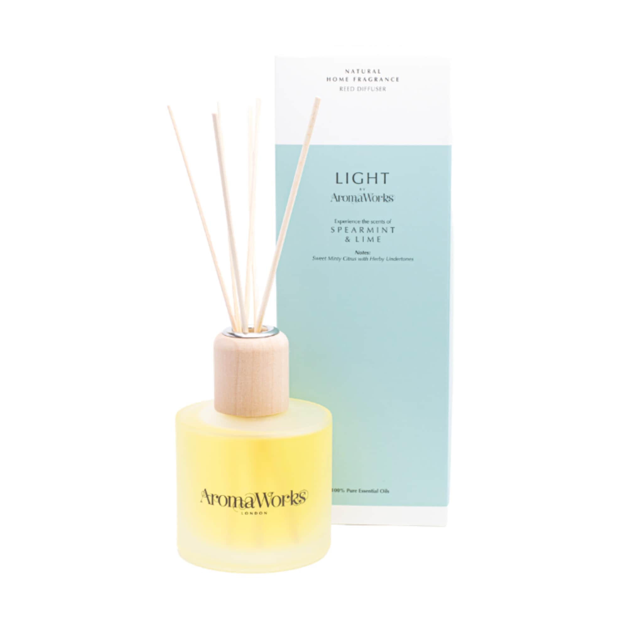 AromaWorks Light Range - Spearmint & Lime Reed Diffuser 200ml AromaWorks Light Range - Spearmint & Lime Reed Diffuser 200ml