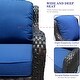 preview thumbnail 14 of 39, OVIOS 6-piece Rattan Wicker Patio Furniture Set Swivel Rocking Chair Set