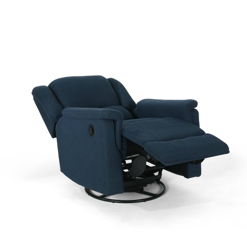 Glider Recliner With Swivel, Contemporary Chair with Upholstery