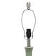 preview thumbnail 28 of 26, 26.25 in. Aqua Ceramic Tear Drop Shaped Table Lamp