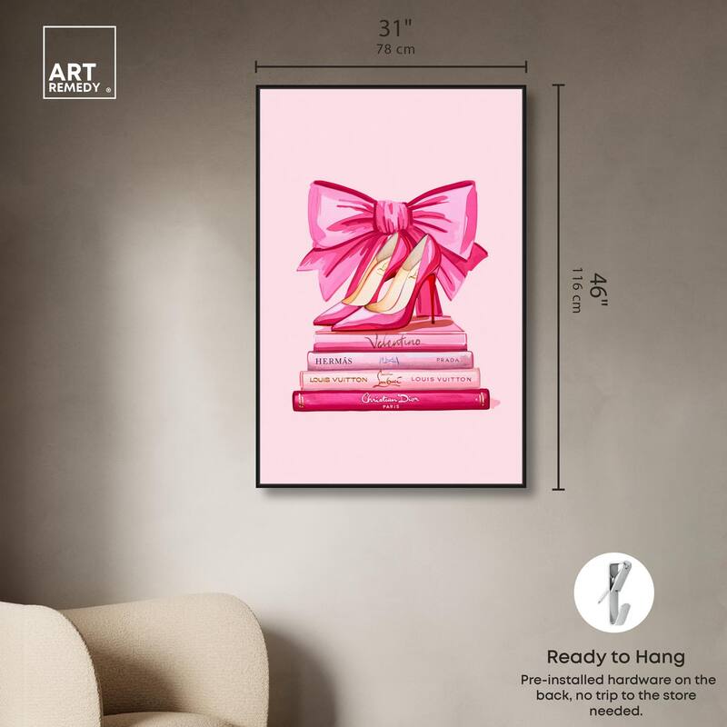 Roseate Runway Reads Canvas by Art Remedy