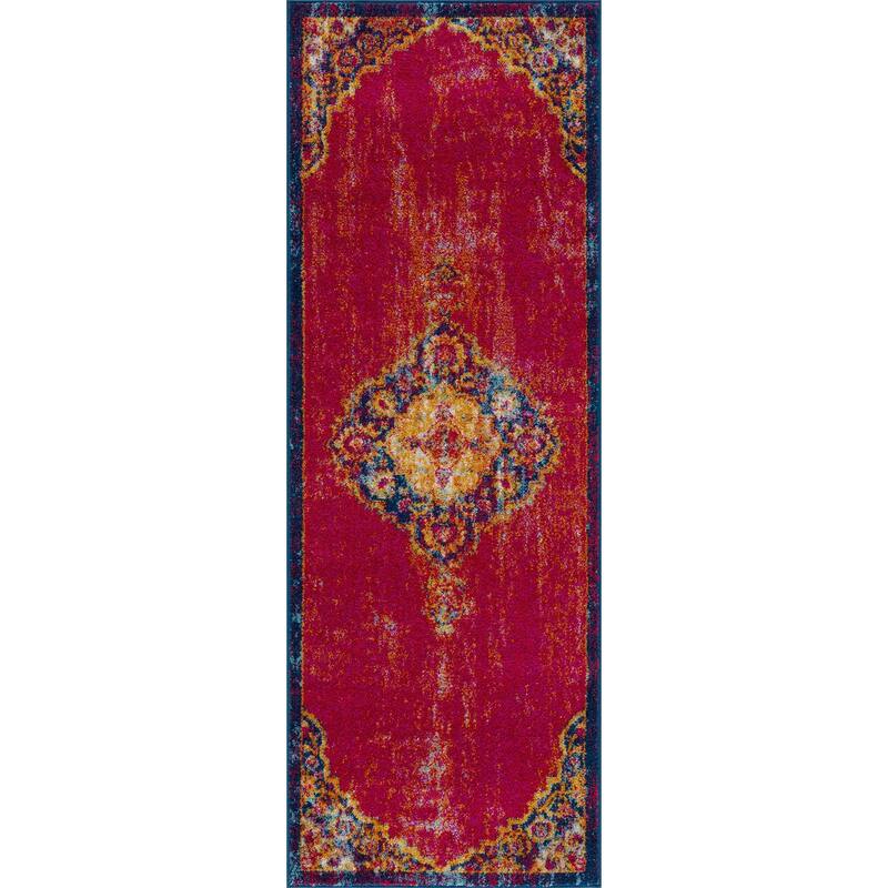 Hauteloom Istanbul Collection Vintage Oriental Traditional Medallion Area Rug