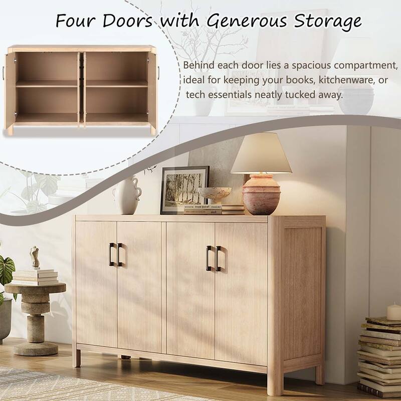 4-Door Cabinet with Ample Concealed Storage