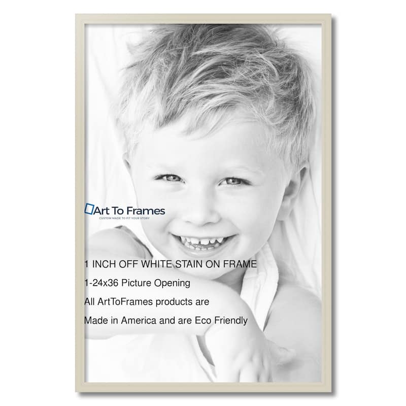ArtToFrames Classic Waves 24x36 Inch Picture Frame, 1.00 Inch Wood Poster Frame Available in Multiple Colors (60823-24x36)