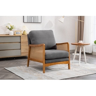 Wood Frame Armchair, Modern Accent Chair Lounge Chair - Bed Bath ...