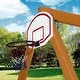 preview thumbnail 2 of 6, Gorilla Playsets Basketball Hoop Set for Swing Sets - 23.75" W x 15" D x 16" H