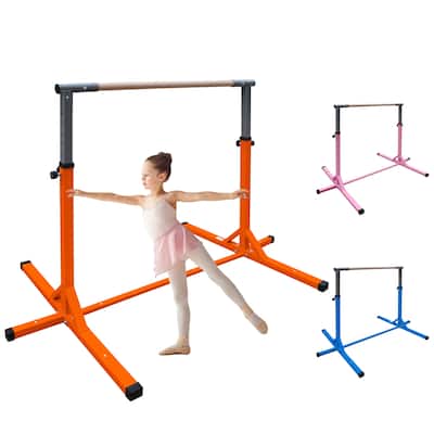 Gymnastics Bar for Kids, Adjustable Height Gym Bar, Junior Training Kip Bar for Home, Built for kids 3+ Years