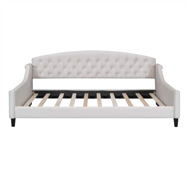 Modern Luxury Tufted Button Daybed, Full