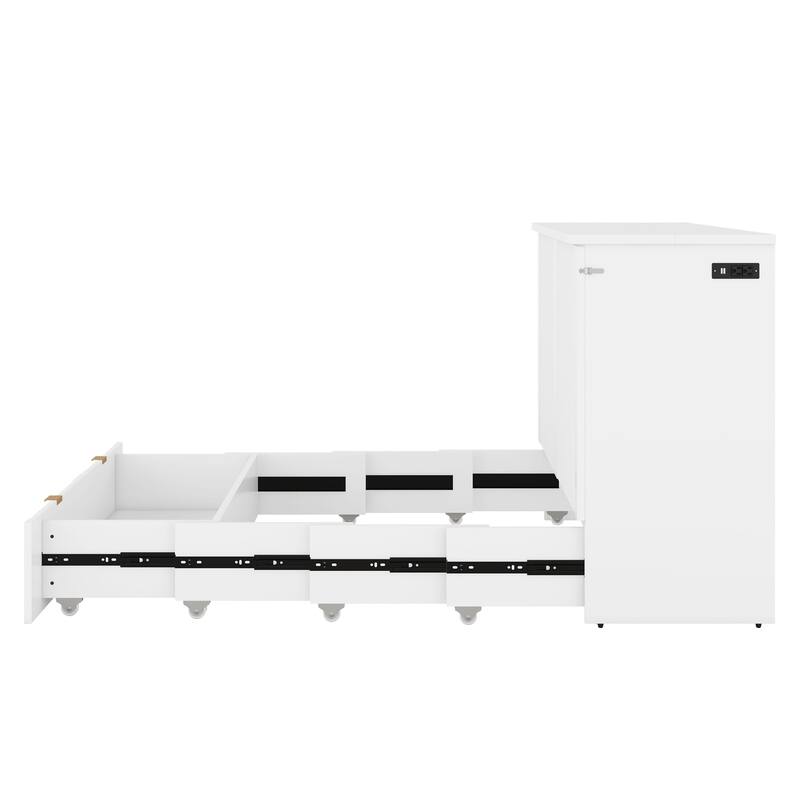 Murphy Bed Wall Bed with drawer and a set of Sockets & USB Ports