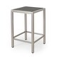 preview thumbnail 14 of 49, Cape Coral Outdoor 5-piece Aluminum Square Bar Set by Christopher Knight Home