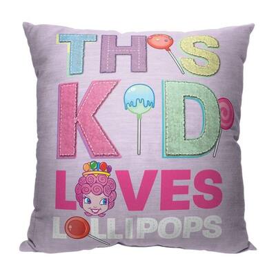 Hasbro Candyland Love Lollipops 18 Inch Throw Pillow