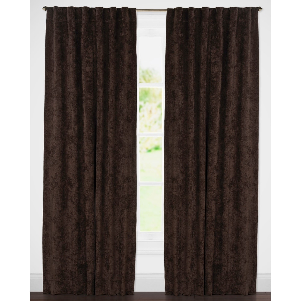 Padma Velvet 50x84 Back-Tab Curtain Panel (Single Panel)