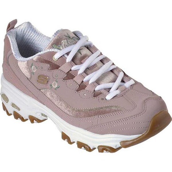 White Skechers With Roses 2024 www tofrei