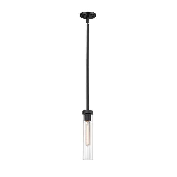 slide 2 of 7, Beau by Z-Lite 1 Light Pendant in Matte Black