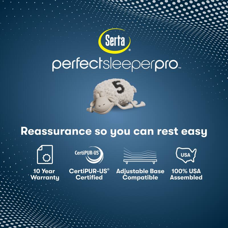 Serta Perfect Sleeper Pro Kensington 13" Latex Hybrid Medium Mattress Set