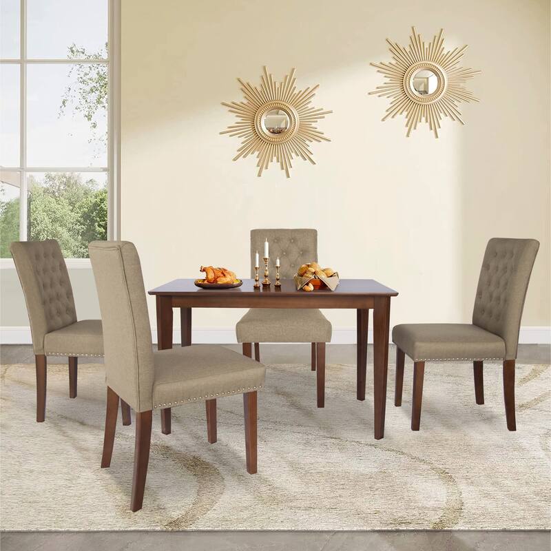 Ashton 5-Piece Rectangular Dining Table Set with Chairs