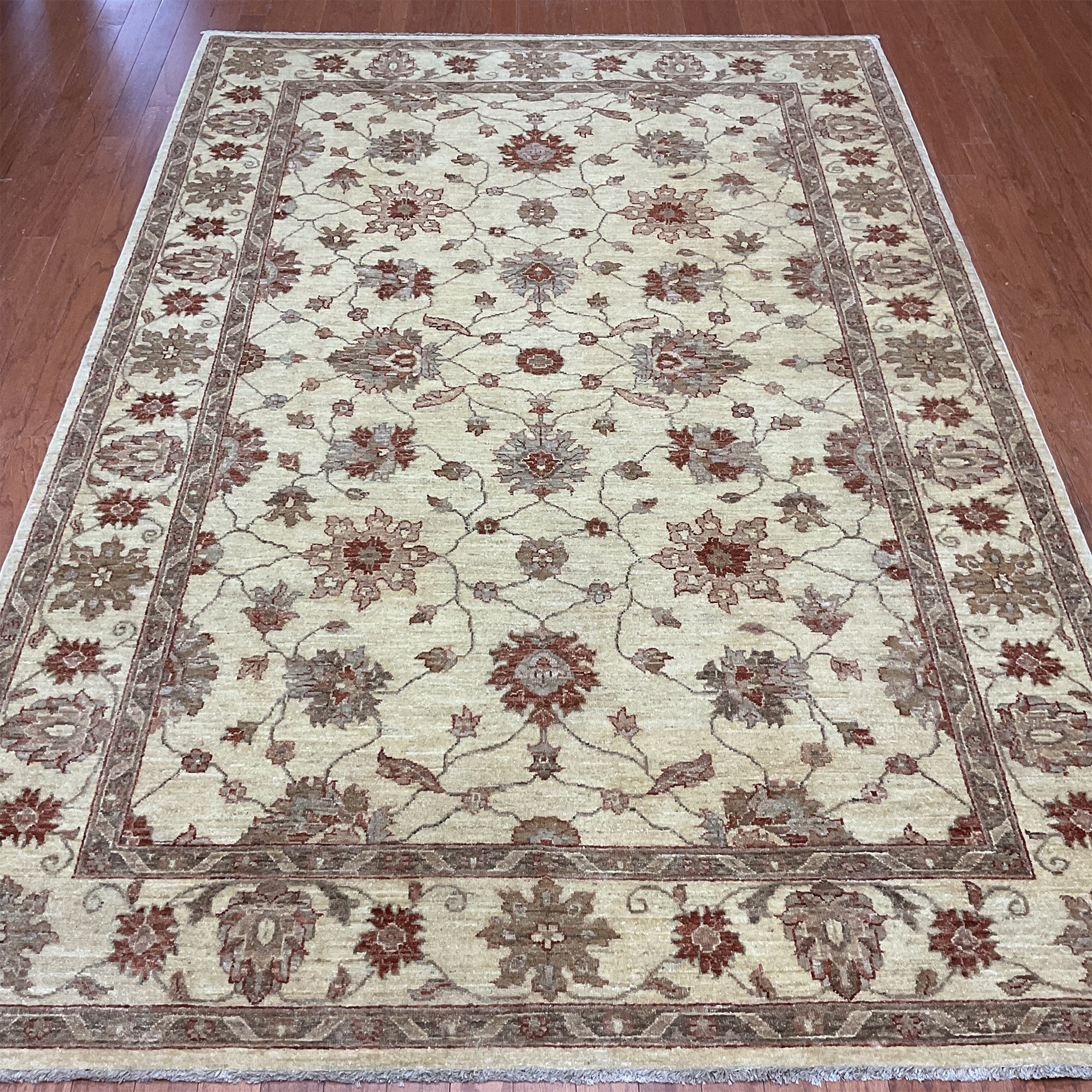 HERAT ORIENTAL Handmade Oushak Wool Rug - 6' x 8'10"