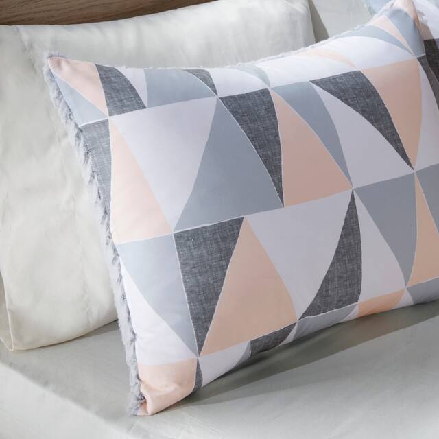 Haley Printed Reversible Comforter Mini Set 2-Color Option by Intelligent Design