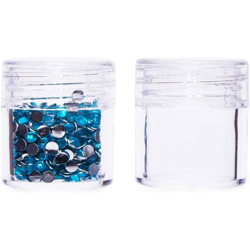 3 Clear Bead Storage Containers, 90 Jars for Diamond Painting (93 Pieces)