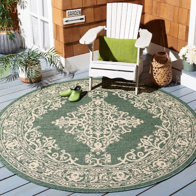 SAFAVIEH Courtyard Syung Indoor/ Outdoor Waterproof Backyard Patio Rug