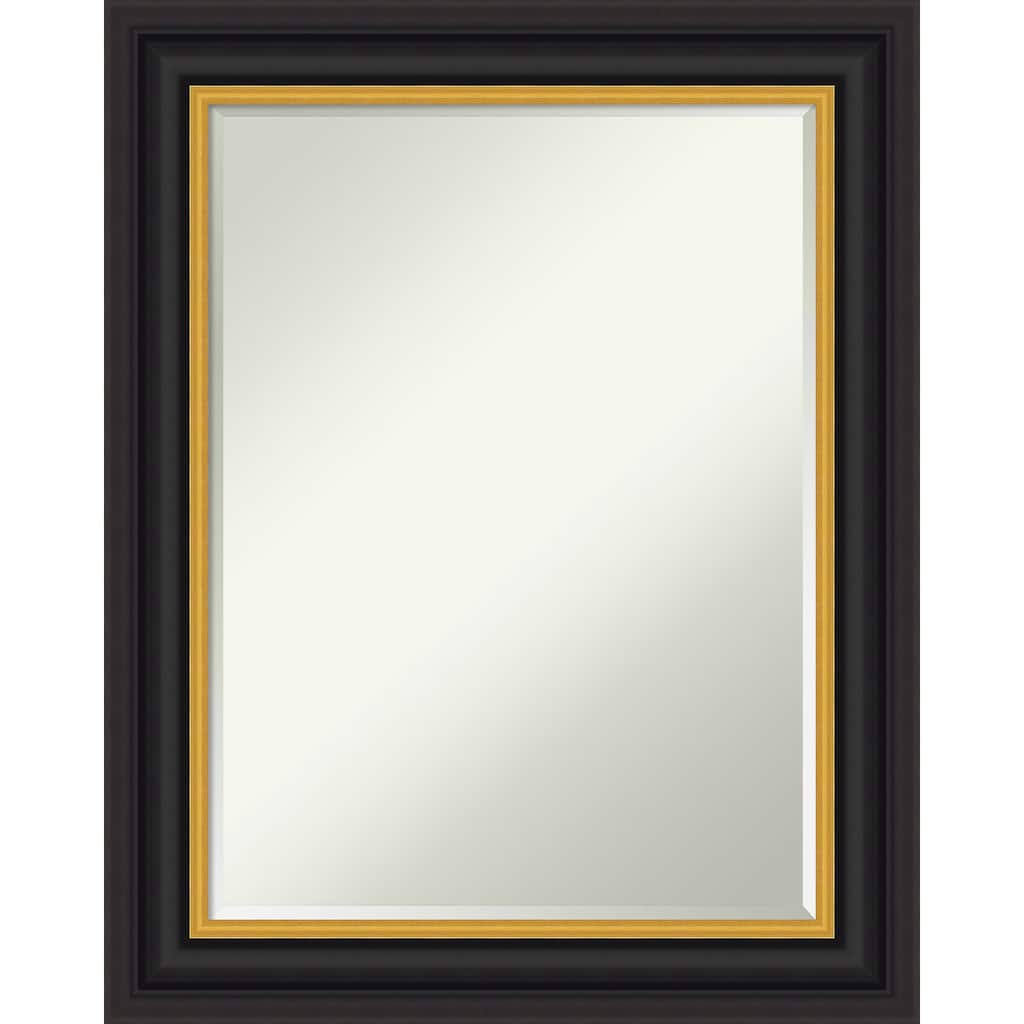 Sierra Half-Inch-Bevel Wood Framed Bathroom Vanity Wall Mirror