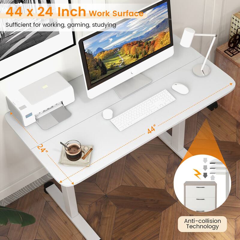Gymax Electric Standing Desk Adjustable Stand up Computer Desk