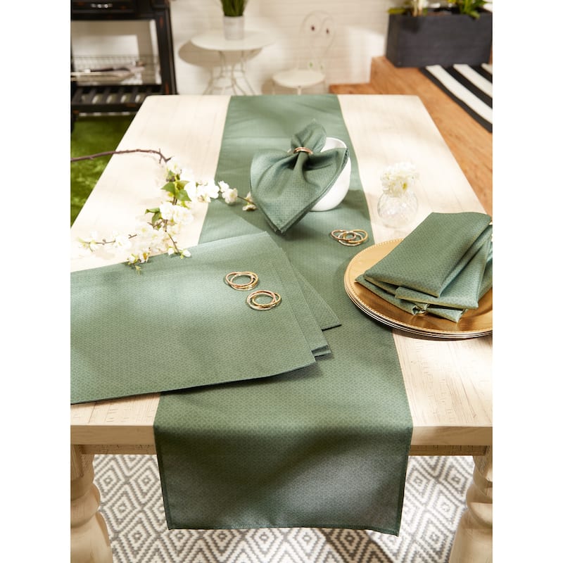 DII Stone Tonal Lattice Print Outdoor Placemat (Set of 6)