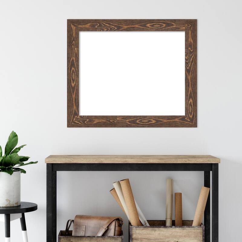 Amanti Art Bridge Black Framed Dry Erase Magnetic Board