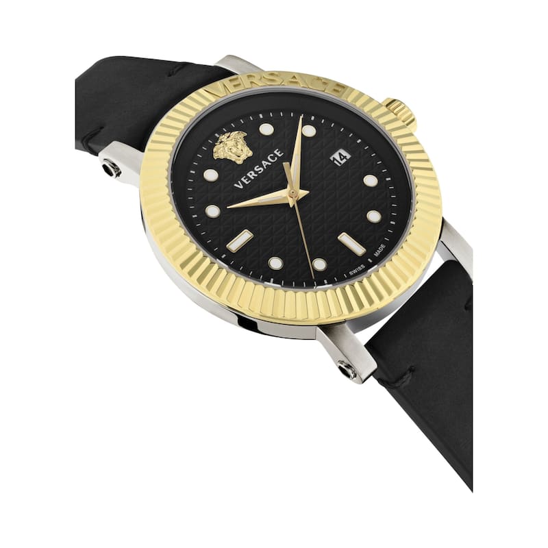 Versace V-Classic Leather Watch