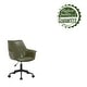preview thumbnail 24 of 24, Porthos Home Jamar PU Leather Office Chair with Metal Roller Base