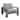 Aluminum Frame Patio Arm Chair With Padded Fabric Seating, Gray, Set of two