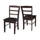 preview thumbnail 32 of 128, International Concepts Solid Wood Madrid Ladderback Chairs, Set of 2 - N/A