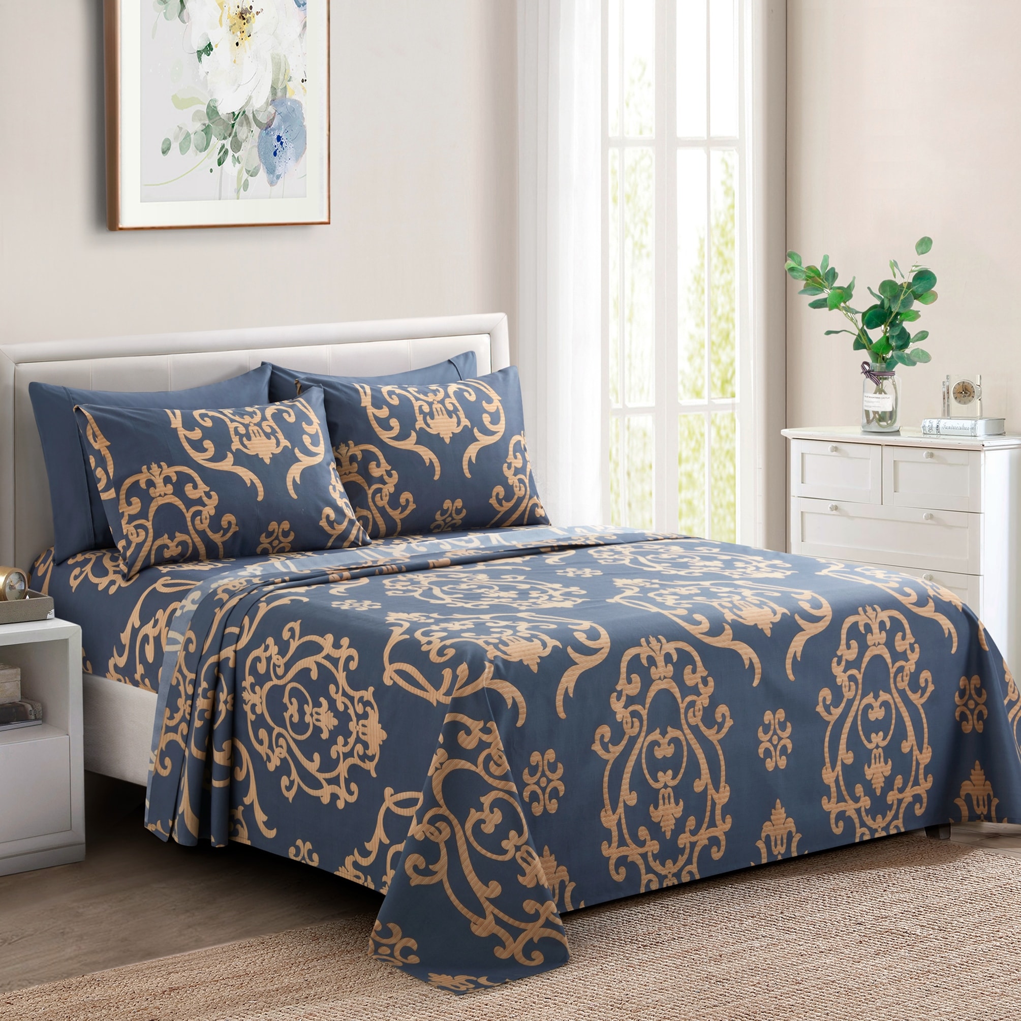 Bed bath and beyond damask sheets outlet