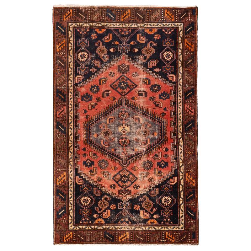 ECARPETGALLERY Hand-knotted Andelz Red Wool Rug - 3'10 x 6'4