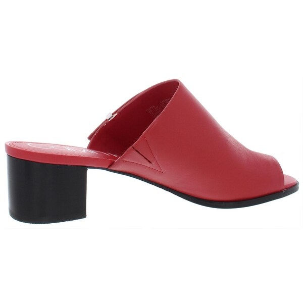 calvin klein block heel