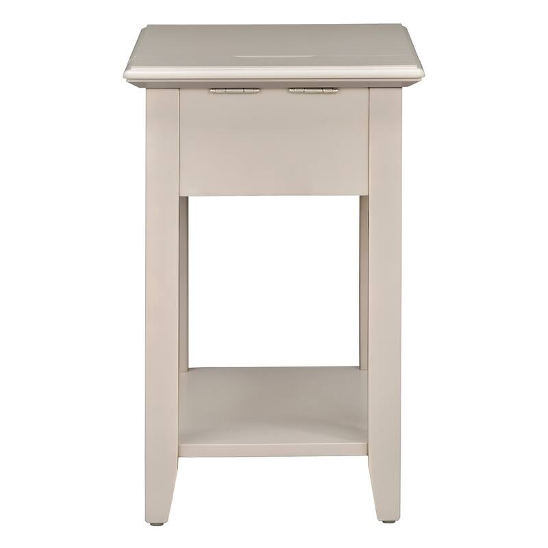 Zayden 1-drawer Side Table with Charging Station by iNSPIRE Q Bold